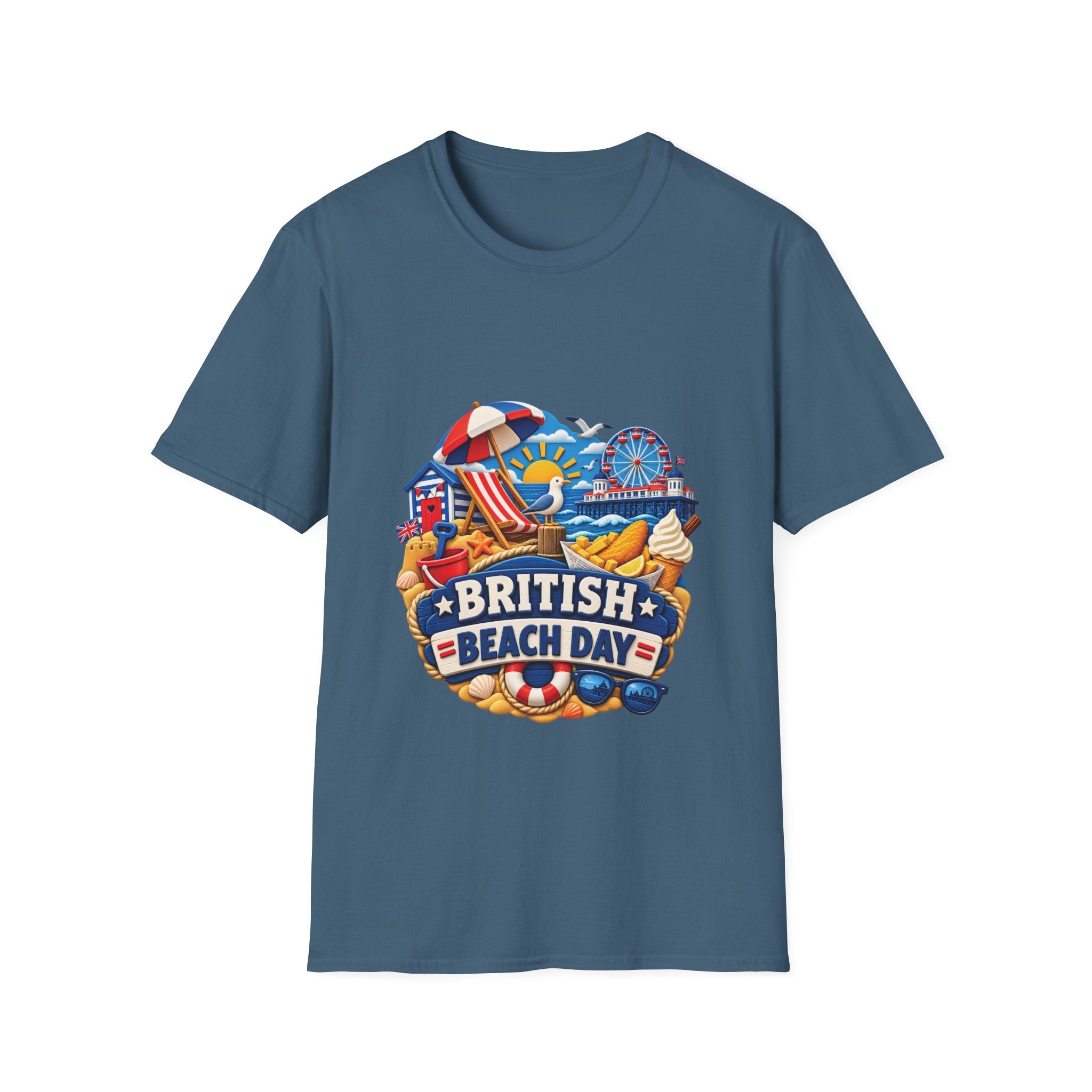 Unisex T-Shirt - British Beach Day